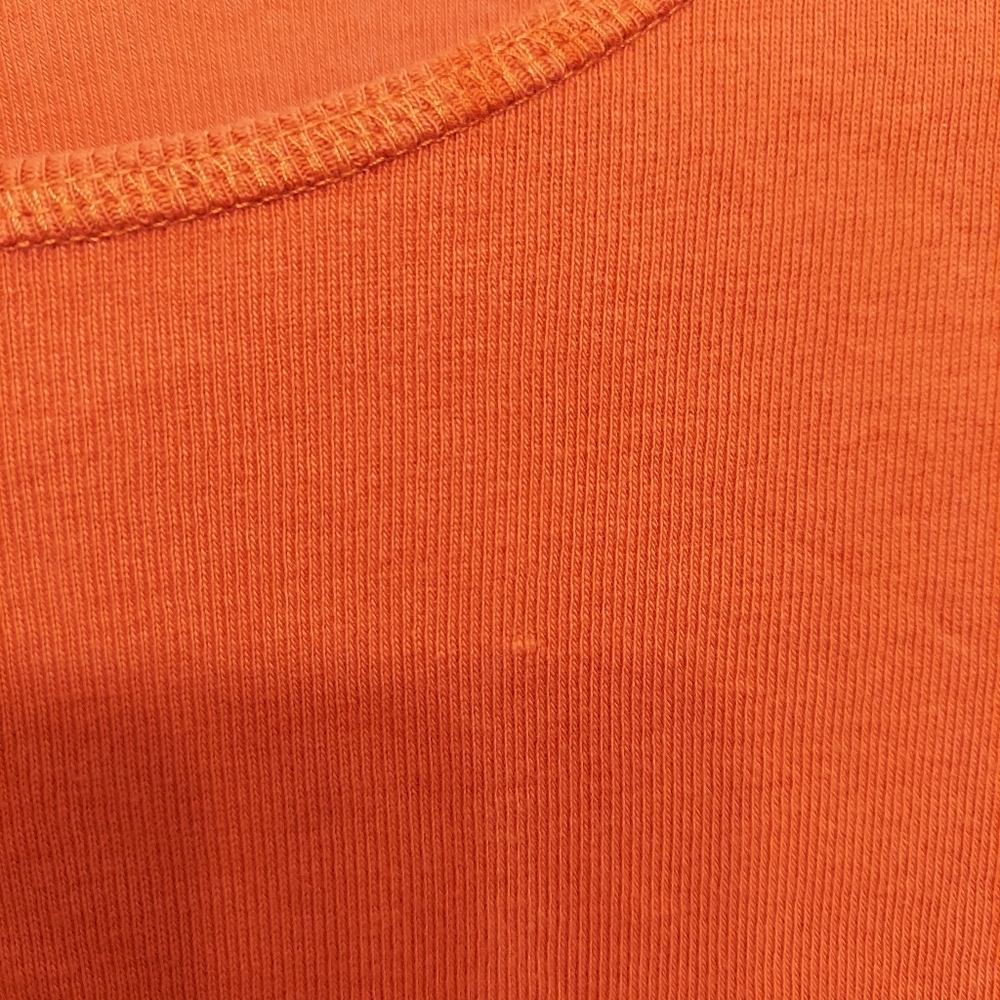 Christopher&Banks orange tee shirt short sleeve soft medium basic nice t shirt - Picture 5 of 8